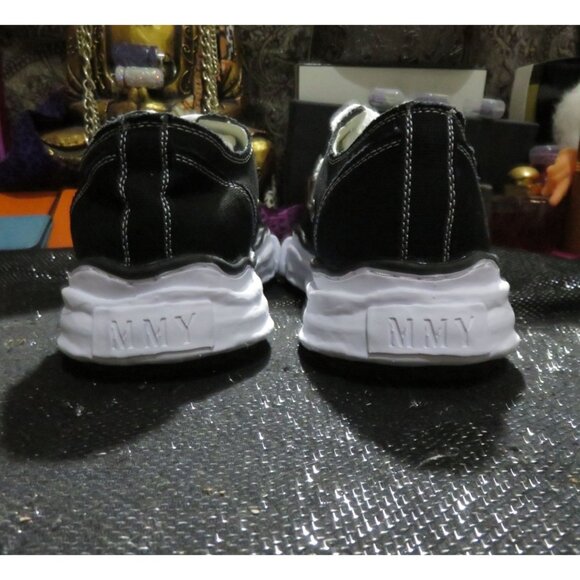 Maison Mihara Yasuhiro Hank low Black and White lace up platform sneakers 42 43 - Picture 4 of 15